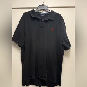 Polo Ralph Lauren Mens Polo Shirt Black Large Classic Fit
